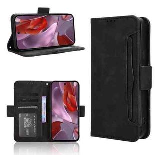 For Google Pixel 9a Skin Feel Calf Texture Card Slots Leather Phone Case(Black)