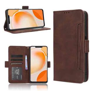 For Huawei Enjoy 60X Skin Feel Calf Texture Card Slots Leather Phone Case(Brown)