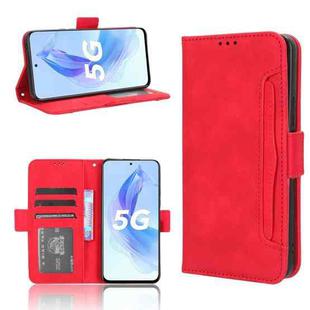 For Honor X50i Skin Feel Calf Texture Card Slots Leather Phone Case(Red)