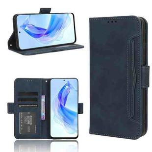 For Honor X50i Big Hole / 90 Lite Skin Feel Calf Texture Card Slots Leather Phone Case(Blue)