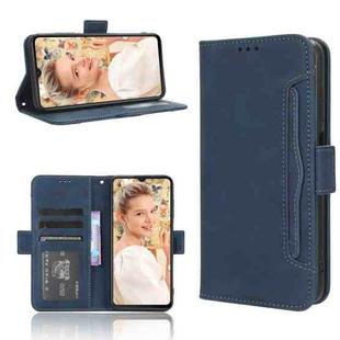 For Oukitel C32 Skin Feel Calf Texture Card Slots Leather Phone Case(Blue)