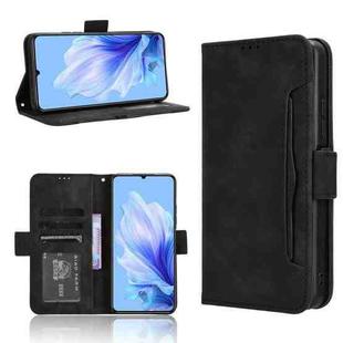 For Oukitel C50 Skin Feel Calf Texture Card Slots Leather Phone Case(Black)