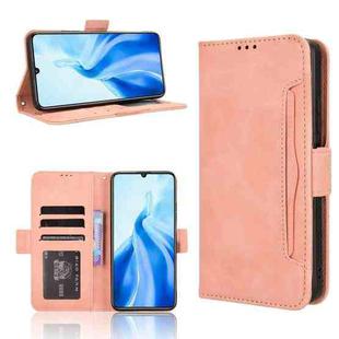 For Oukitel C51 Skin Feel Calf Texture Card Slots Leather Phone Case(Pink)