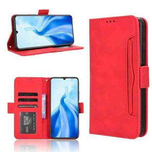 For Oukitel C51 Skin Feel Calf Texture Card Slots Leather Phone Case(Red)