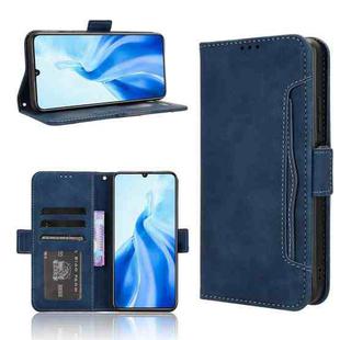 For Oukitel C51 Skin Feel Calf Texture Card Slots Leather Phone Case(Blue)