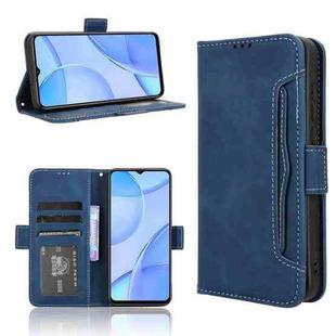 For Oukitel C57S Skin Feel Calf Texture Card Slots Leather Phone Case(Blue)