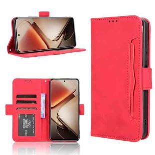 For Oukitel C58 / C58 Pro Skin Feel Calf Texture Card Slots Leather Phone Case(Red)