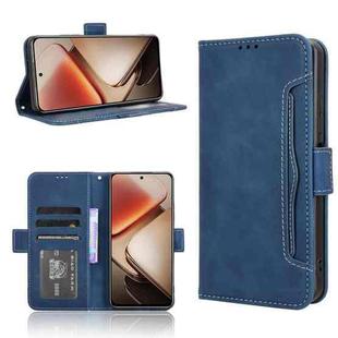 For Oukitel C58 / C58 Pro Skin Feel Calf Texture Card Slots Leather Phone Case(Blue)