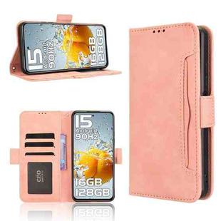 For Oukitel C65 / C65 Pro Skin Feel Calf Texture Card Slots Leather Phone Case(Pink)