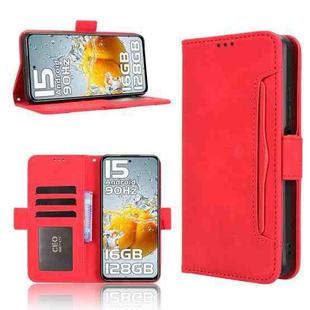 For Oukitel C65 / C65 Pro Skin Feel Calf Texture Card Slots Leather Phone Case(Red)