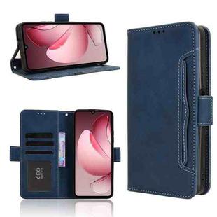 For Oukitel C60 / C60 Pro Skin Feel Calf Texture Card Slots Leather Phone Case(Blue)