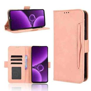 For Oukitel C59 / C59 Pro Skin Feel Calf Texture Card Slots Leather Phone Case(Pink)