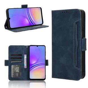 For Samsung Galaxy A05 4G Skin Feel Calf Texture Card Slots Leather Phone Case(Blue)