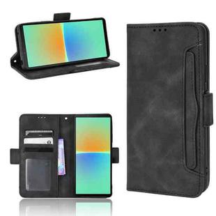 For Sony Xperia 10 V Skin Feel Calf Texture Card Slots Leather Phone Case(Black)