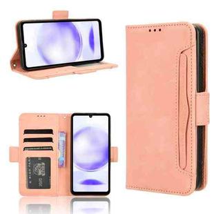 For Sharp Aquos Sense8 Skin Feel Calf Texture Card Slots Leather Phone Case(Pink)