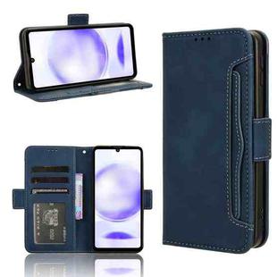 For Sharp Aquos Sense8 Skin Feel Calf Texture Card Slots Leather Phone Case(Blue)