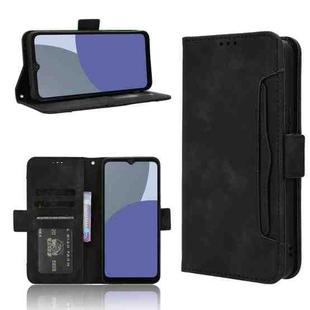 For Sharp Aquos wish4 Skin Feel Calf Texture Card Slots Leather Phone Case(Black)