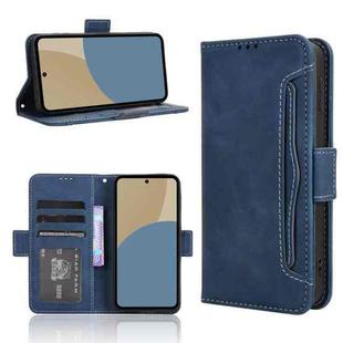 For Sharp Aquos Sense9 Skin Feel Calf Texture Card Slots Leather Phone Case(Blue)