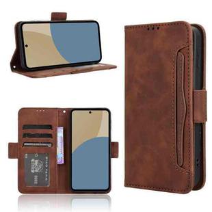 For Sharp Aquos Sense9 Skin Feel Calf Texture Card Slots Leather Phone Case(Brown)