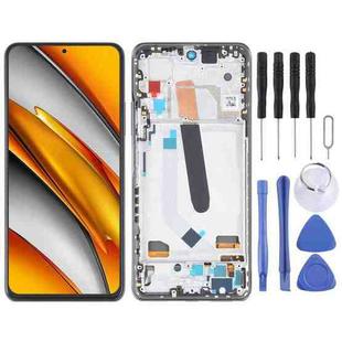 OLED LCD Screen For Xiaomi Poco F3 Digitizer Full Assembly with Frame(Black)