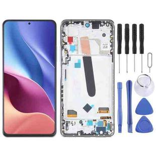 OLED LCD Screen For Xiaomi Redmi K40 Pro Digitizer Full Assembly with Frame(Silver)