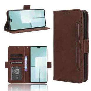 For Xiaomi Civi 3 Skin Feel Calf Texture Card Slots Leather Phone Case(Brown)