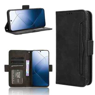 For Xiaomi 14 Skin Feel Calf Texture Card Slots Leather Phone Case(Black)