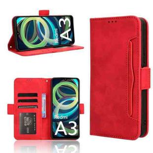 For Xiaomi Poco C61 / Redmi A3 Skin Feel Calf Texture Card Slots Leather Phone Case(Red)