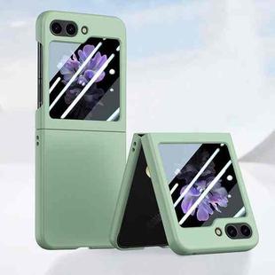 For Samsung Galaxy Z Flip5 Fuel Injection Integrated PC Skin Feel Phone Case(Mint Green)