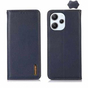 For Xiaomi Redmi 12 KHAZNEH Nappa Top Layer Cowhide Leather Phone Case(Blue)