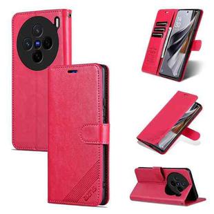 For vivo X200 AZNS Sheepskin Texture Flip Leather Phone Case(Red)