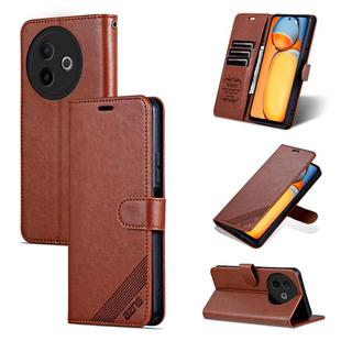For vivo Y300i 5G / Y39 5G Global AZNS Sheepskin Texture Flip Leather Phone Case(Brown)