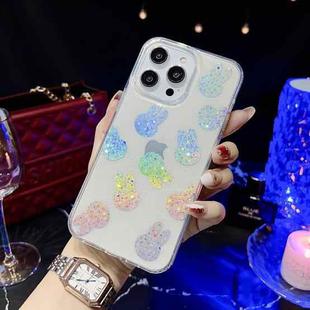 For iPhone 14 Little Star Series Glitter Powder TPU Phone Case(Little Rabbit)