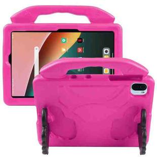 For Samsung Galaxy Tab S7 / S8 Children EVA Shockproof Tablet Case with Thumb Bracket(Rose Red)