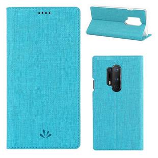 For OnePlus 8 Pro ViLi DMX-54 Shockproof TPU + PU Leather Magnetic Attraction Horizontal Flip Protective Case with Card Slots & Holder(Blue)