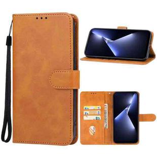 For Tecno Pova 5 Pro Leather Phone Case(Brown)