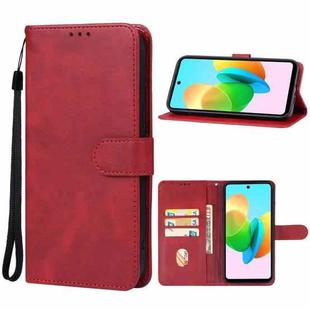For Tecno Spark 20C Leather Phone Case(Red)