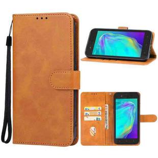 For Tecno Pop 6C Leather Phone Case(Brown)