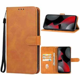 For Tecno Spark 10 Pro Magic Magenta Leather Phone Case(Brown)
