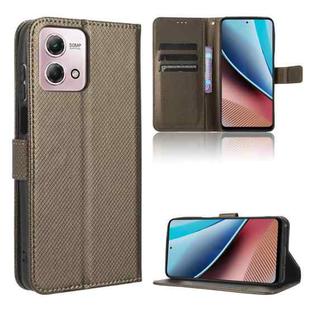 For Motorola Moto G Stylus 5G 2023 Diamond Texture Leather Phone Case(Brown)