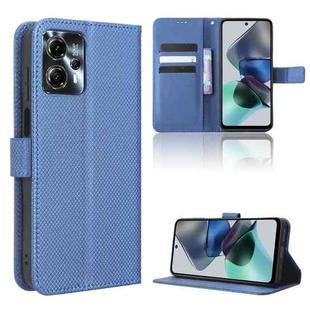 For Motorola Moto G53 / G13 Diamond Texture Leather Phone Case(Blue)