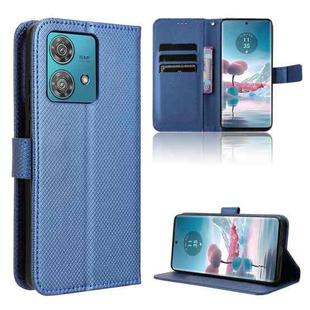 For Motorola Edge 40 Neo 5G Diamond Texture Leather Phone Case(Blue)