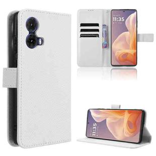 For Motorola Moto G85 5G / S50 Neo 5G Diamond Texture Leather Phone Case(White)