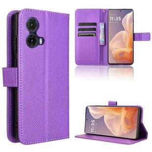 For Motorola Moto G85 5G / S50 Neo 5G Diamond Texture Leather Phone Case(Purple)