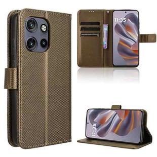 For Motorola Moto S50 5G / Edge 50 Neo Diamond Texture Leather Phone Case(Brown)