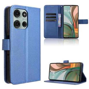 For Motorola Moto G75 5G Diamond Texture Leather Phone Case(Blue)