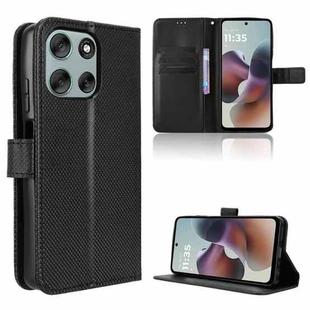 For Motorola Moto G56 / G66j / G66y 5G Diamond Texture Leather Phone Case(Black)