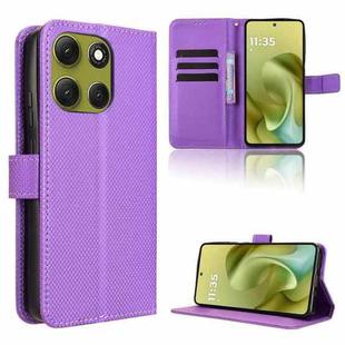 For Motorola Moto G86 5G Diamond Texture Leather Phone Case(Purple)
