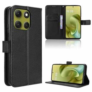 For Motorola Moto G86 Power 5G Diamond Texture Leather Phone Case(Black)