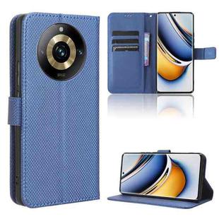 For Realme 11 Pro / 11 Pro+ Diamond Texture Leather Phone Case(Blue)
